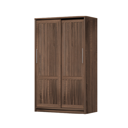 ตู้เสื้อผ้าบานเลื่อน WISDOM DESIGN FURNITURE รุ่น W12SLT 120 ซม. สีวอลนัท_1